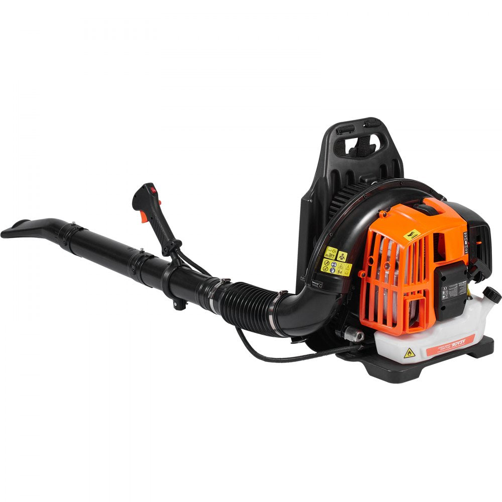 ODDTOOLS Backpack Leaf Blower, 52CC 2-Cycle Leaf Blower with 1.37L Fuel Tank, 480CFM Air Volume 175MPH Speed, Ideal for Lawn Care, Leaf Cleaning, and Snow Removal