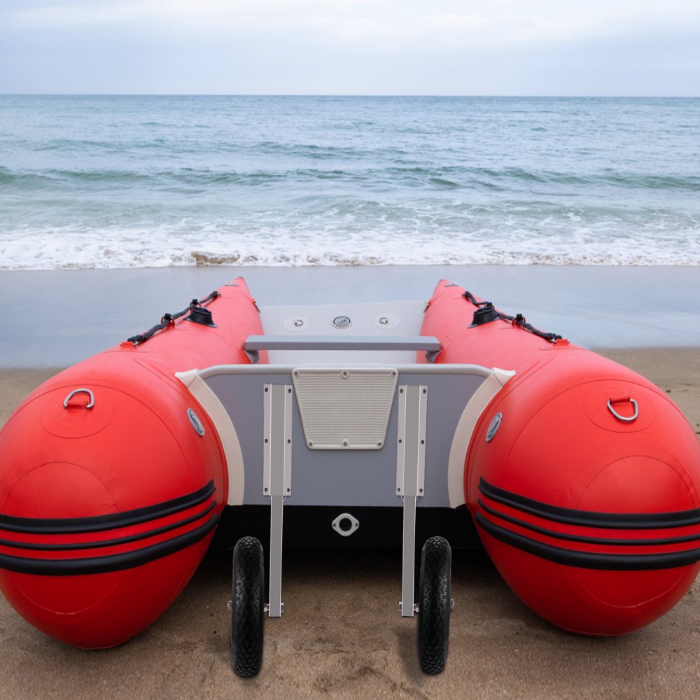 ODDTOOLS Boat Launching Wheels, 15" Boat Transom Launching Wheel, 600 LBS Loading Capacity Inflatable Boat Launch Wheels, Stainless Steel Transom Launching Dolly Wheels with 4 PCS of Quick Release Pins