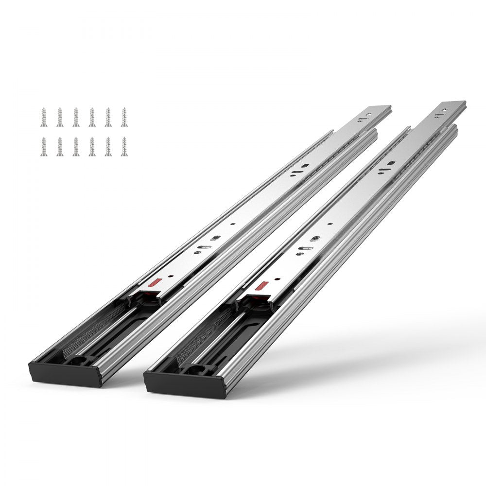 ODDTOOLS 10 Pairs of 18 Inch Drawer Slides Side Mount Rails, Heavy Duty Full Extension Steel Track, Soft-Close Noiseless Guide Glides Cabinet Kitchen Runners with Ball Bearing, 100 Lbs Load Capacity