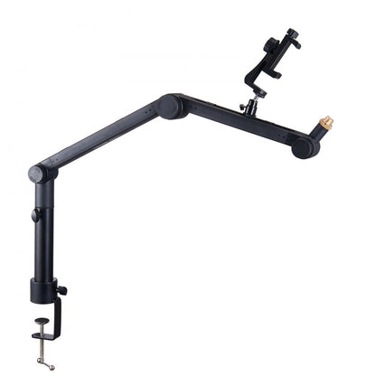 ODDTOOLS Microphone Boom Arm with Desk Mount, 360° Rotatable, Adjustable Mic Stand with 3/8" to 5/8" Adapter Port Headset Hook, for Blue Yeti Hyperx Quadcast Blue Snowball Shure SM7B Audio Technica