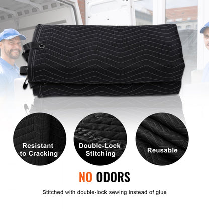 ODDTOOLS Sound Dampening Blanket, 96" x 80", Extra Large Studio Grommeted Soundproof Blanket with Grommets, Light Blocker for Door Acoustic Noise Blocking Blanket Studio Sound Absorption Sheet, Black