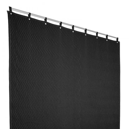 ODDTOOLS Sound Dampening Blanket, 96" x 80", Extra Large Studio Grommeted Soundproof Blanket with Grommets, Light Blocker for Door Acoustic Noise Blocking Blanket Studio Sound Absorption Sheet, Black