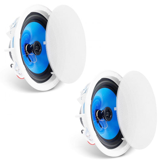 ODDTOOLS 2 PCs 8 Inch in Ceiling Speakers, 50-Watts, Flush Mount Ceiling & in-Wall Speakers System with 8ΩImpedance 89dB Sensitivity, for Home Kitchen Living Room Bedroom or Covered Outdoor Porches