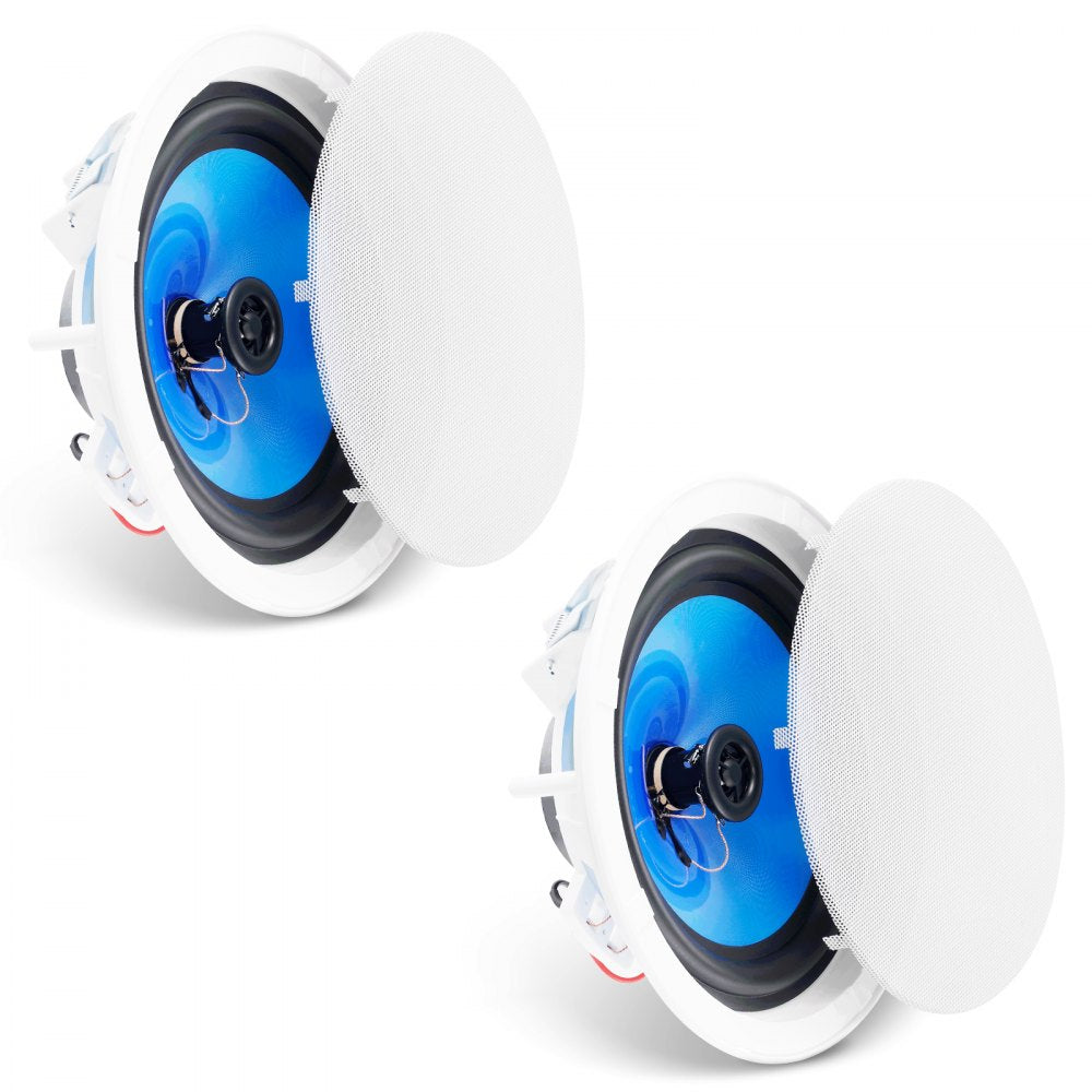 ODDTOOLS 2 PCs 8 Inch in Ceiling Speakers, 50-Watts, Flush Mount Ceiling & in-Wall Speakers System with 8ΩImpedance 89dB Sensitivity, for Home Kitchen Living Room Bedroom or Covered Outdoor Porches