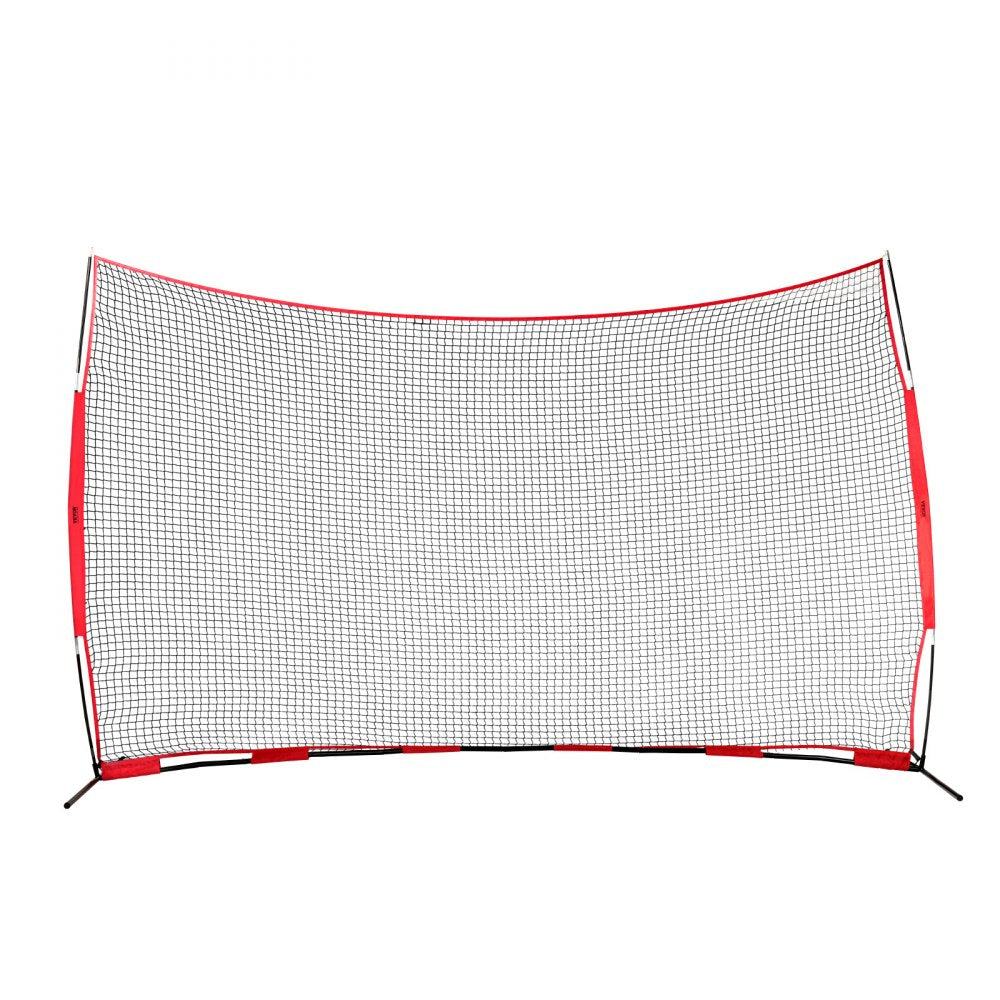 ODDTOOLS Barricade Backstop Net, 16x10 ft Ball Sports Barrier Netting, Portable Practice Equipment with Carry Bag, Protection Screen for Baseball Softball Lacrosse Soccer Hockey Training, for Backyard