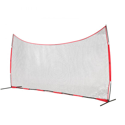 ODDTOOLS Barricade Backstop Net, 20x10 ft Ball Sports Barrier Netting, Portable Practice Equipment with Carry Bag, Protection Screen for Baseball Softball Lacrosse Soccer Hockey Training, for Backyard