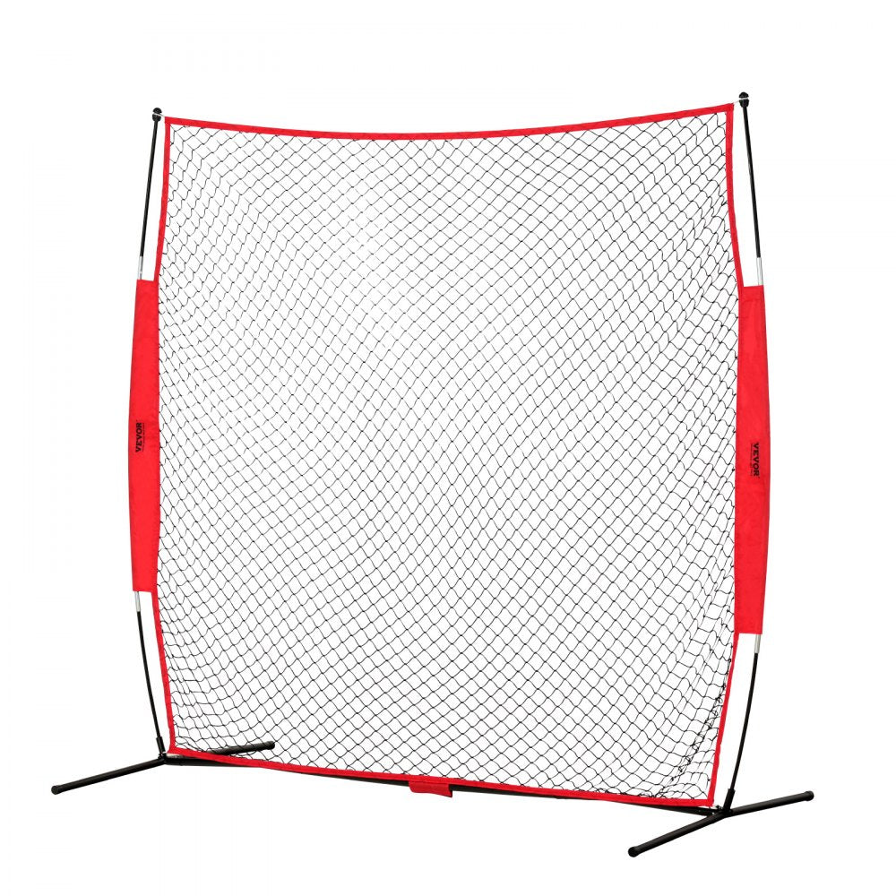 ODDTOOLS Barricade Backstop Net, 7x7 ft Ball Sports Barrier Netting, Portable Practice Equipment with Carry Bag, Protection Screen for Baseball Softball Lacrosse Soccer Hockey Training, for Backyard