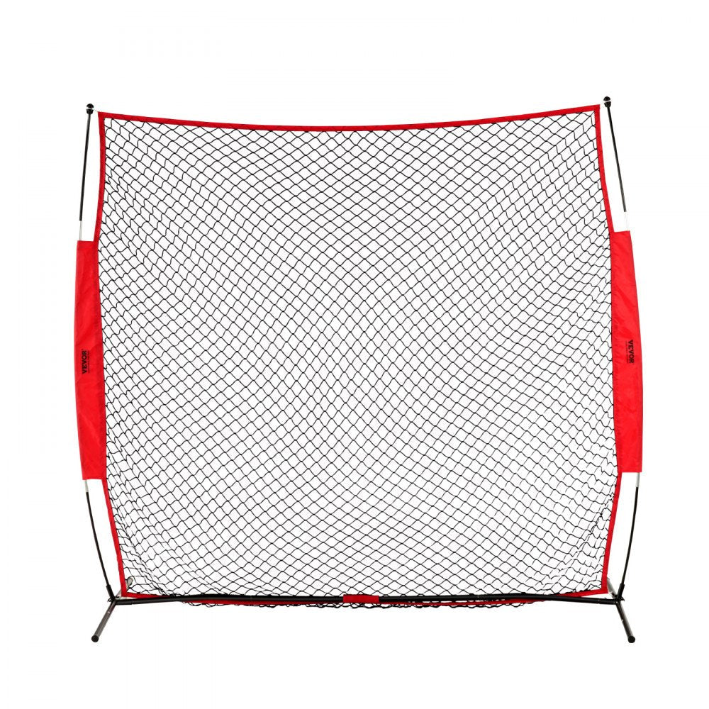 ODDTOOLS Barricade Backstop Net, 7x7 ft Ball Sports Barrier Netting, Portable Practice Equipment with Carry Bag, Protection Screen for Baseball Softball Lacrosse Soccer Hockey Training, for Backyard