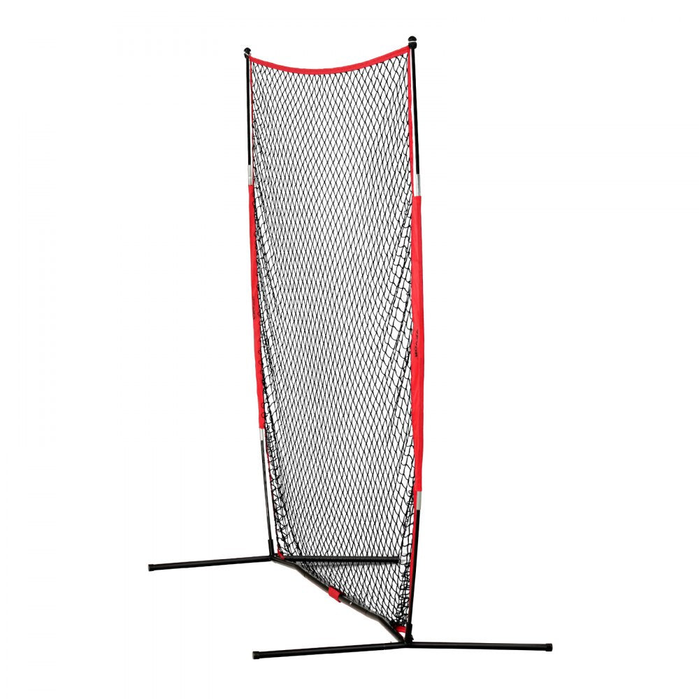 ODDTOOLS Barricade Backstop Net, 7x7 ft Ball Sports Barrier Netting, Portable Practice Equipment with Carry Bag, Protection Screen for Baseball Softball Lacrosse Soccer Hockey Training, for Backyard