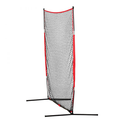 ODDTOOLS Barricade Backstop Net, 7x7 ft Ball Sports Barrier Netting, Portable Practice Equipment with Carry Bag, Protection Screen for Baseball Softball Lacrosse Soccer Hockey Training, for Backyard