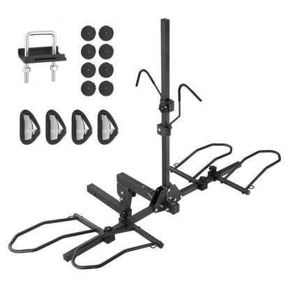 ODDTOOLS Hitch Mount Bike Rack, 2-Bike Platform Style, 160 LBS Max Capacity Bike Rack Hitch for 2-inch Receiver, Titling and Folding Bike Carrier with Tires up to 5" Wide, for Car, SUV, Truck, RV