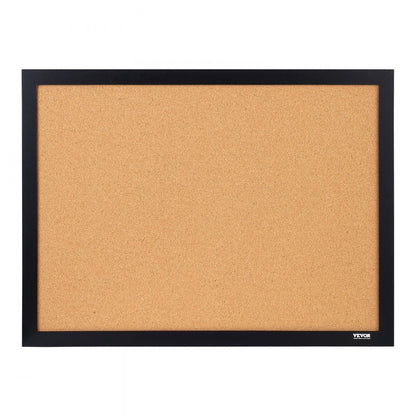 ODDTOOLS Cork Board, 36x24 inches Bulletin Board with MDF Sticker Frame, Vision Board Includes 10 Pushpins, for Display and Decoration in Office Home and School