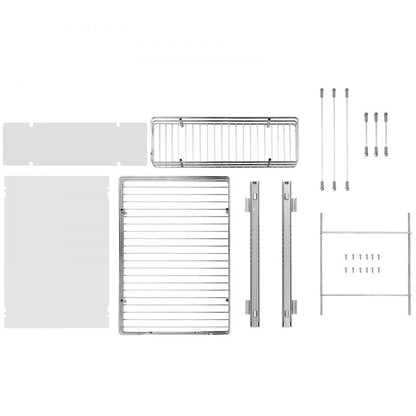 ODDTOOLS 2 Tier 12"W x 17"D Pull Out Cabinet Organizer, Heavy Duty Slide Out Pantry Shelves, Chrome-Plated Steel Roll Out Drawers, Sliding Drawer Storage for Inside Kitchen Cabinet, Bathroom, Under Sink