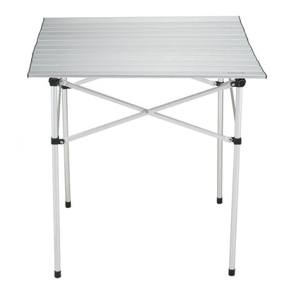 ODDTOOLS Folding Camping Table, Outdoor Portable Side Tables, Lightweight Fold Up Table, Aluminum Ultra Compact Work Table with Carry Bag, For Cooking, Beach, Picnic, Travel, 24x16 inch, Silver