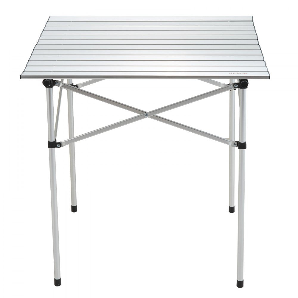 ODDTOOLS Folding Camping Table, Outdoor Portable Side Tables, Lightweight Fold Up Table, Aluminum Ultra Compact Work Table with Carry Bag, For Cooking, Beach, Picnic, Travel, 24x16 inch, Silver