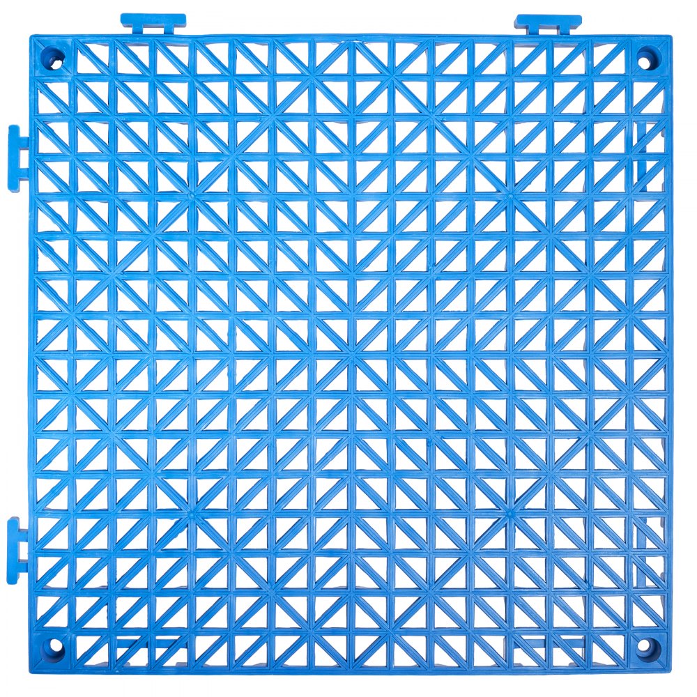 ODDTOOLS Interlocking Tile 50PCS Blue, Drainage Tiles 12" x 12" Splicing, Soft PVC Interlocking Drainage Floor Tiles, Non-Slip Drainage Holes for Restroom, Bathroom, Kitchen, Pool, Wet Areas