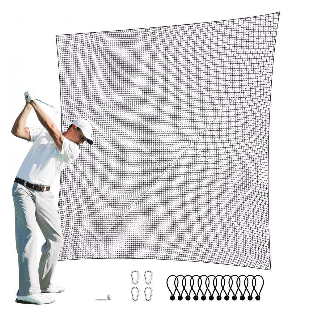 ODDTOOLS 10x10ft Golf Practice Net Indoor Hitting Net for Baseball Hockey Soccer