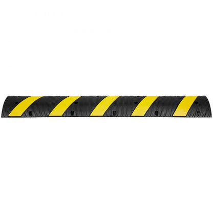 ODDTOOLS 72'' Rubber Speed Bump 2 Channel 22000 lbs Load Heavy Duty Speed Hump