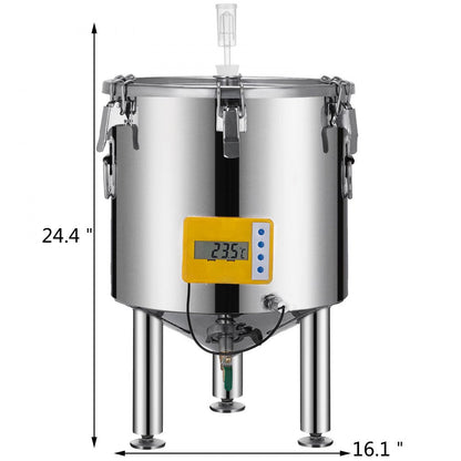 ODDTOOLS 14 Gallon Stainless Steel Brew Fermenter Home Brewing Brew Bucket Fermenter With conical base Brewing Equipment