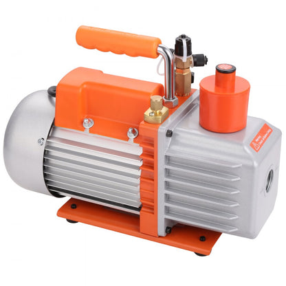 ODDTOOLS 1/2 HP 2 Stage Rotary Vane Vacuum Pump, 7 CFM, 120V Air Conditioning Vacuum Pump, 1/4" SAE Male 3/8" SAE Male 1/2" ACME Male Inlet, for HVAC Repair, Refrigeration Maintenance, Resin Degassing