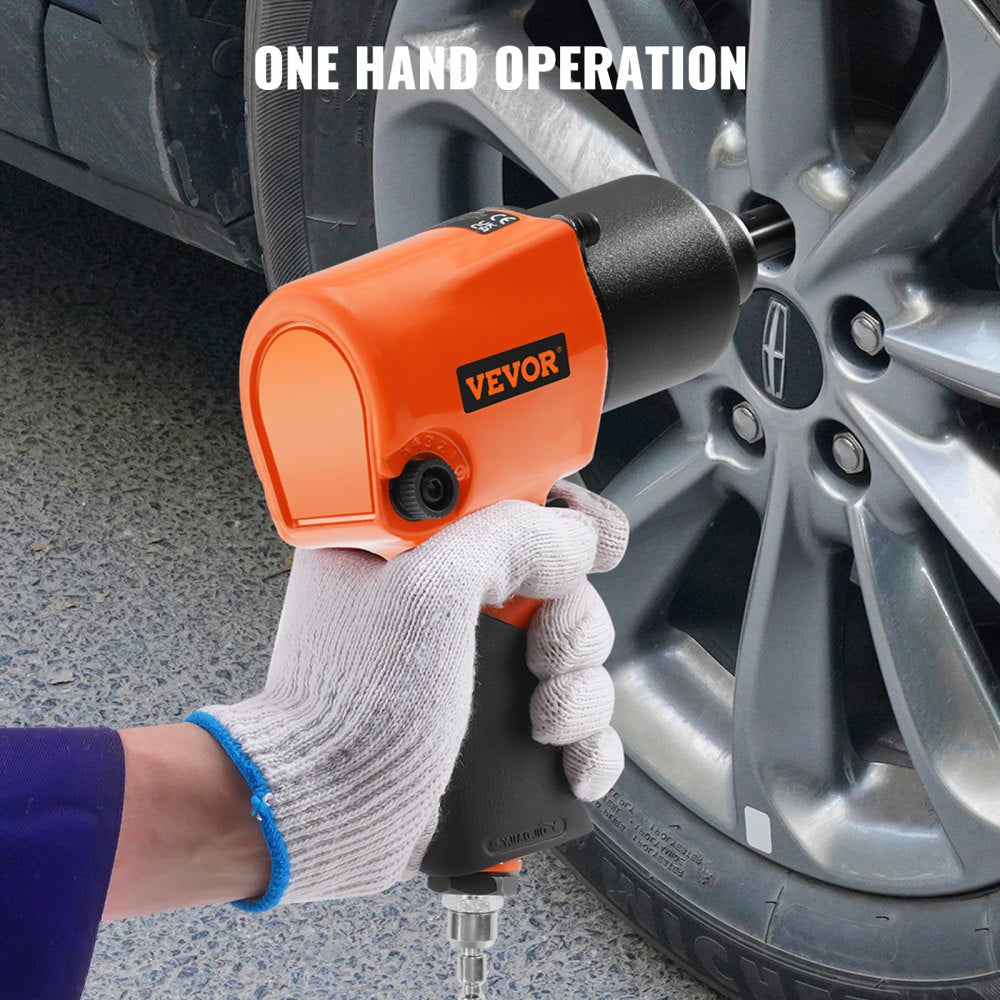 ODDTOOLS Air Impact Wrench, 1/2" Drive Air Impact Gun Up to 880ft-lbs Nut-busting Torque, 7500RPM Lightweight Pneumatic Tool for Auto Repairs and Maintenance