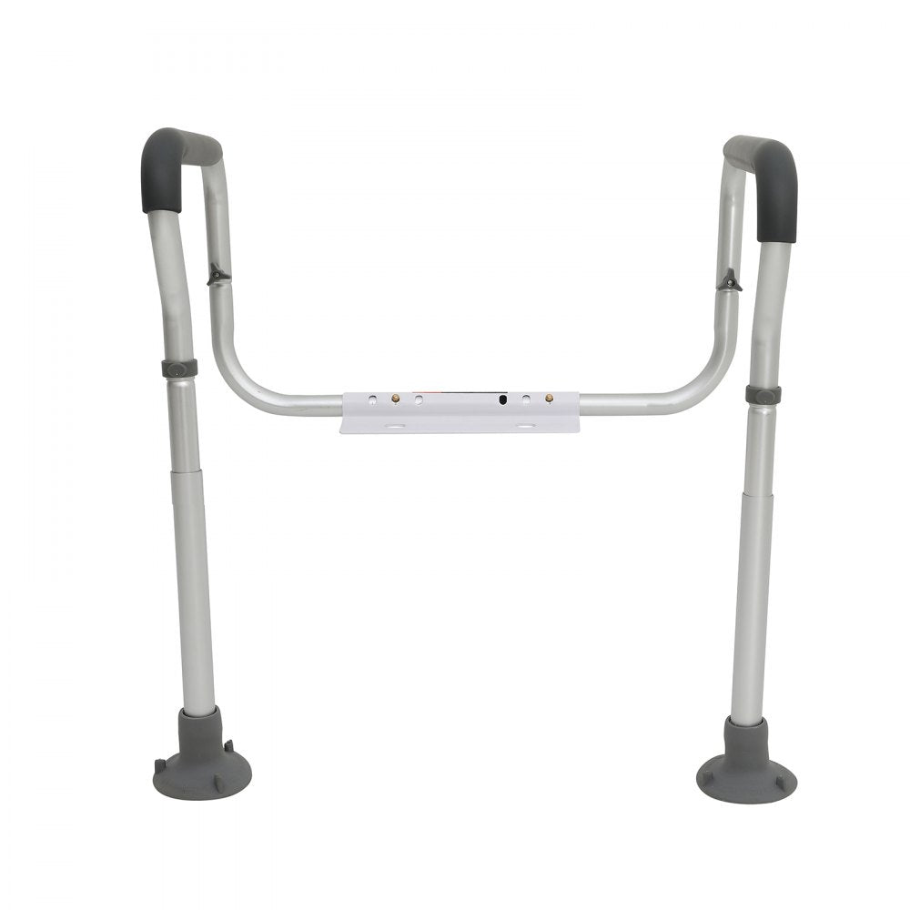 ODDTOOLS Toilet Safety Rail, Bathroom Toilet Seat Frame, Adjustable Width & Height Fit Most Toilets, Supports 300lbs, Toilet Handles Grab Bars with Padded Armrests for Handicap, Disabled, Seniors