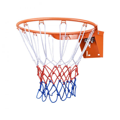 ODDTOOLS Basketball Rim, Wall Door Mounted Basketball Hoop, Heavy Duty Q235 Basketball Flex Rim Goal Replacement with Net, Standard 18" Indoor and Outdoor Hanging Basketball Hoop for Kids Adults