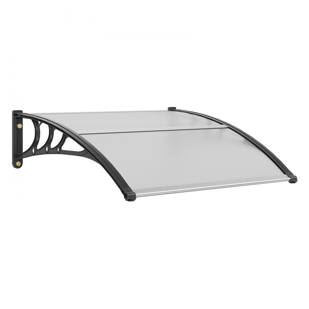 ODDTOOLS Window Door Awning Canopy 40" x 40", UPF 50+ Polycarbonate Entry Door Outdoor Window Awning Exterior, Front Door Overhang Awning for Sun Shutter, UV, Rain, Snow Protection, Hollow Sheet