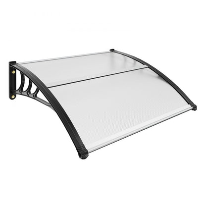 ODDTOOLS Window Door Awning Canopy 40" x 40", UPF 50+ Polycarbonate Entry Door Outdoor Window Awning Exterior, Front Door Overhang Awning for Sun Shutter, UV, Rain, Snow Protection, Hollow Sheet