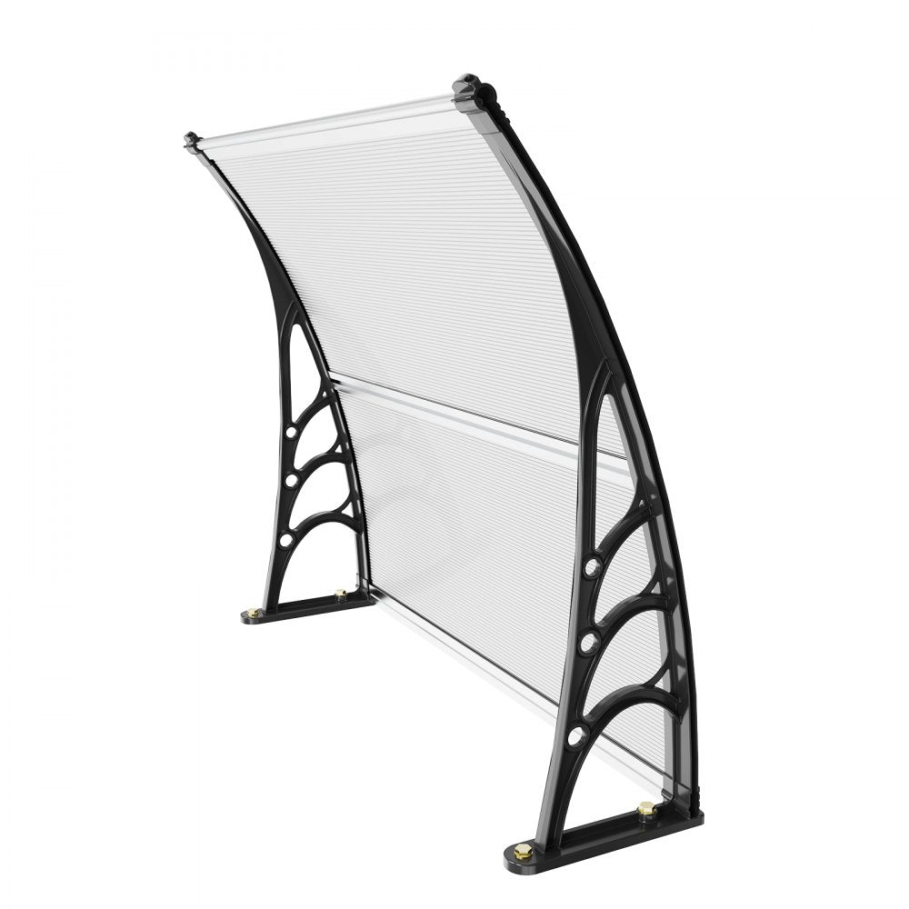 ODDTOOLS Window Door Awning Canopy 40" x 40", UPF 50+ Polycarbonate Entry Door Outdoor Window Awning Exterior, Front Door Overhang Awning for Sun Shutter, UV, Rain, Snow Protection, Hollow Sheet