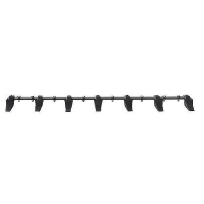 ODDTOOLS Bucket Tooth Bar, 60'', Heavy Duty Tractor Bucket 7 Teeth Bar for Loader Tractor Skidsteer, 4560 lbs Load-Bearing Capacity Bolt On Design, for Efficient Soil Excavation and Bucket Protection