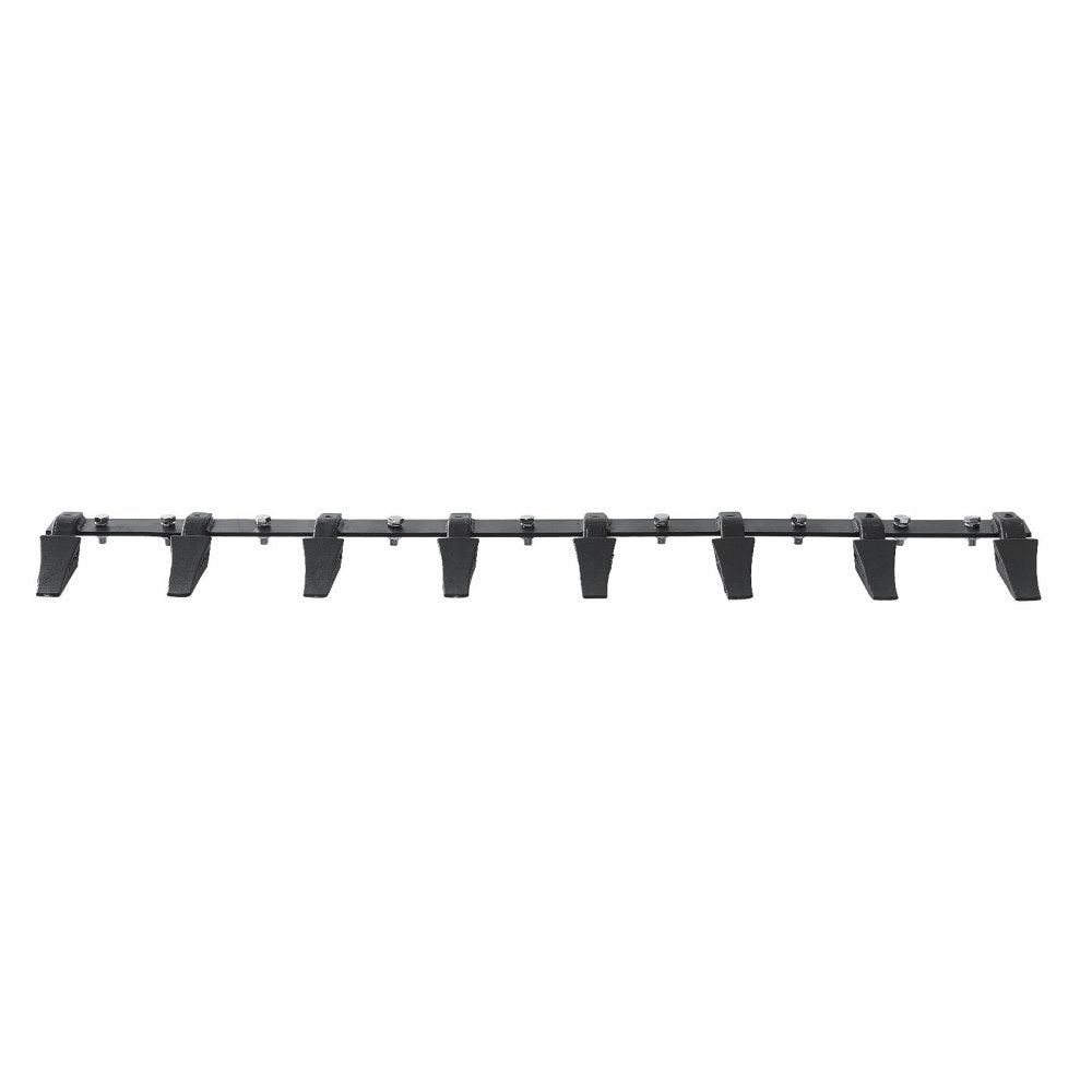 ODDTOOLS Bucket Tooth Bar, 66'', Heavy Duty Tractor Bucket 8 Teeth Bar for Loader Tractor Skidsteer, 4560 lbs Load-Bearing Capacity Bolt On Design, for Efficient Soil Excavation and Bucket Protection