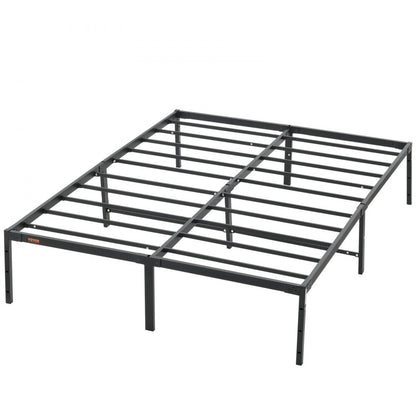 ODDTOOLS 14 Inch Full Metal Bed Frame Platform, No Box Spring Needed, 1500 lbs Loading Capacity Embedded Heavy Duty Mattress Foundation with Steel Slat Support, Easy Assembly, Noise Free