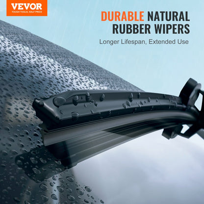 ODDTOOLS 16" Rubber Wiper Blades, 40 cm Universal Replacement Wind Shield Wiper