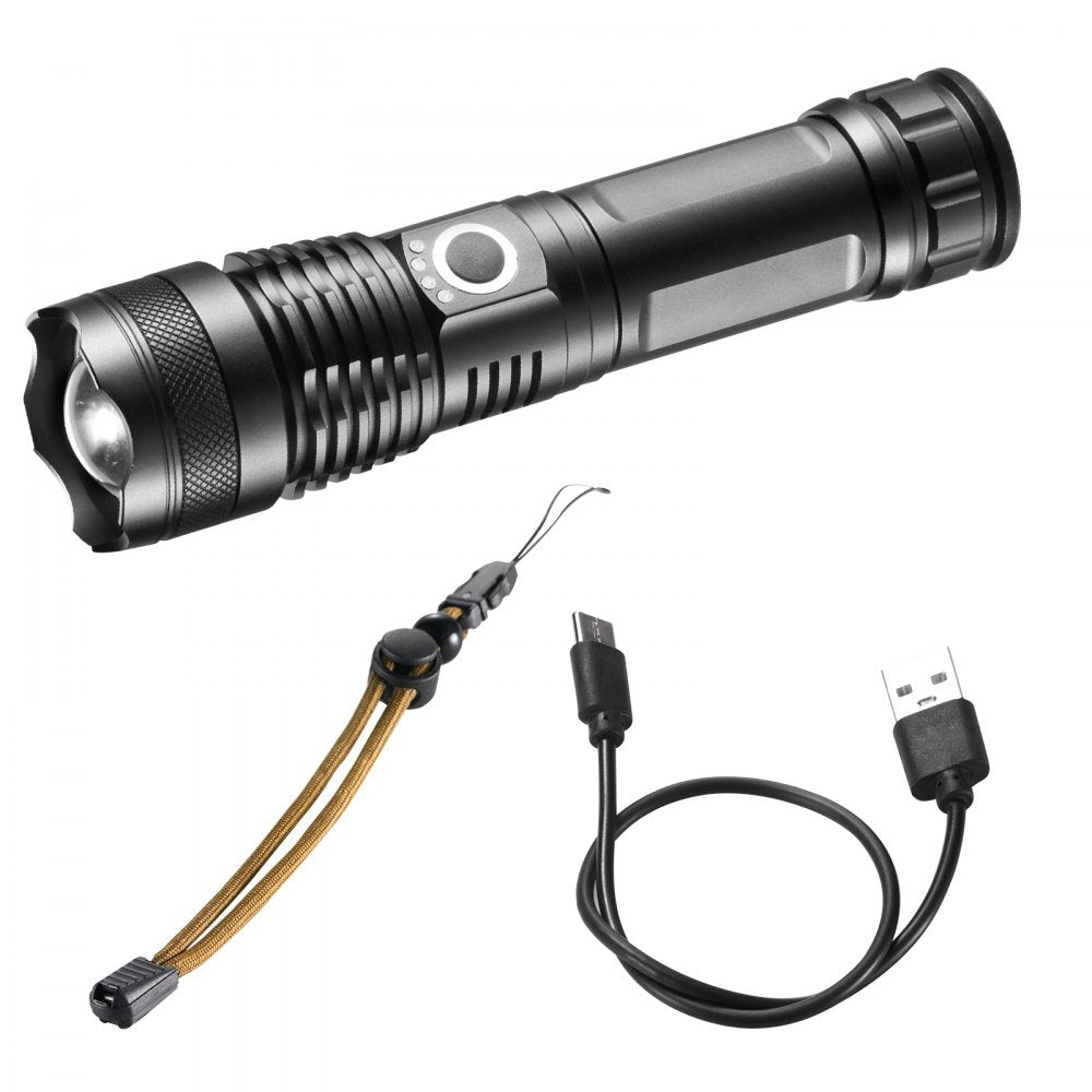 ODDTOOLS 10000 Lumen High Lumens Flashlight, 5 Lighting Modes Rechargeable