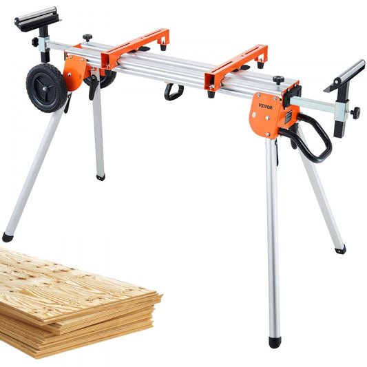 ODDTOOLS 100in Miter Saw Stand with One-piece Mounting Brackets Sliding Rail 500lbs