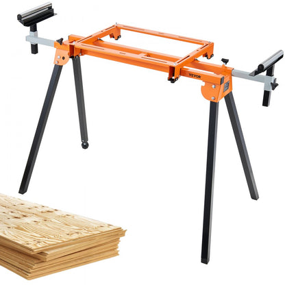 ODDTOOLS 79in Miter Saw Stand with One-piece Mounting Brackets Sliding Rail 330lbs