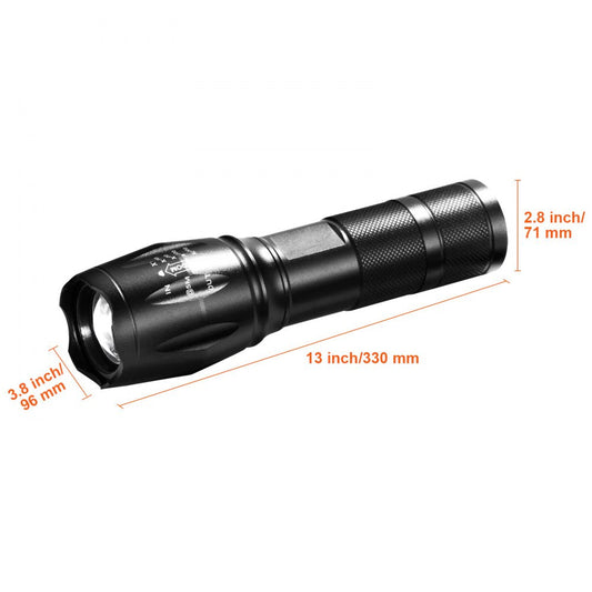 ODDTOOLS 2 Pack Flashlights 3000 High Lumens 5 Modes Adjustable Focus Flashlight