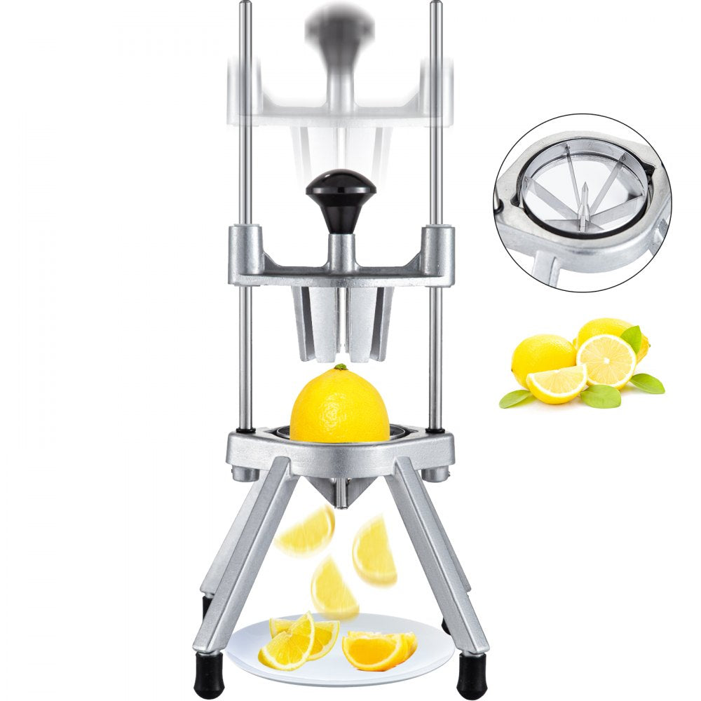 ODDTOOLS 6-Section Commercial Easy Wedger Stainless Steel Blade Fruit Lime Slicer, Lemon Cutter for Home Bar Restaurant