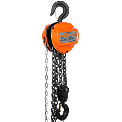 ODDTOOLS  2 Ton Hand Chain Hoist 10 FT Come Along, 4400 lbs Capacity G80 Galvanized Carbon Steel with Double-Pawl Brake, Auto Chain Leading & 360° Rotation Hook, for Garage Factory Dock