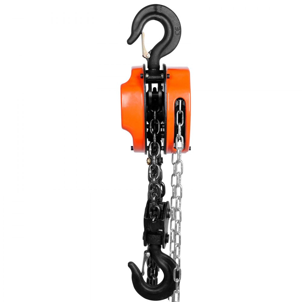 ODDTOOLS  2 Ton Hand Chain Hoist 10 FT Come Along, 4400 lbs Capacity G80 Galvanized Carbon Steel with Double-Pawl Brake, Auto Chain Leading & 360° Rotation Hook, for Garage Factory Dock