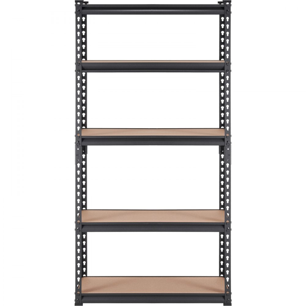 ODDTOOLS Storage Shelving Unit, 5-Tier Adjustable, 2000 lbs Capacity, Heavy Duty Garage Shelves Metal Organizer Utility Rack, Black, 30" L x 12" W x 60" H for Kitchen Pantry Basement Bathroom Laundry