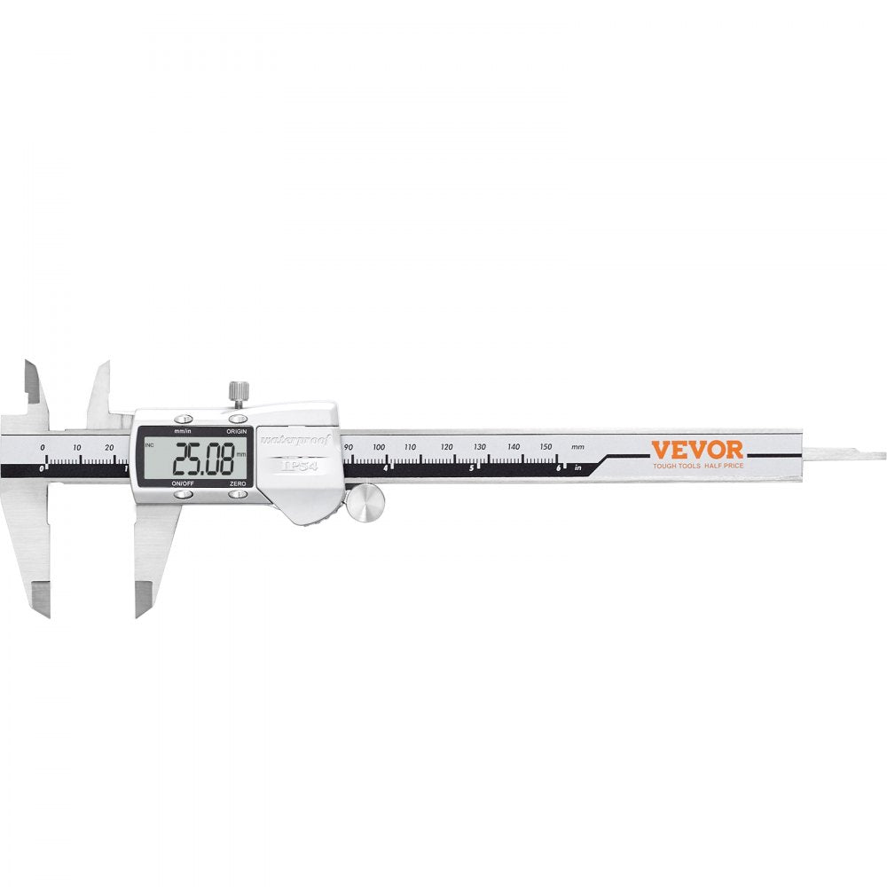 ODDTOOLS Digital Caliper, 0-6" Calipers Measuring Tool, Electronic Micrometer Caliper w/ ABS Oringinal Zero Function, Large LCD Screen & 4 Measurement Modes, Inch & mm Conversion, Extra 2 Batteries