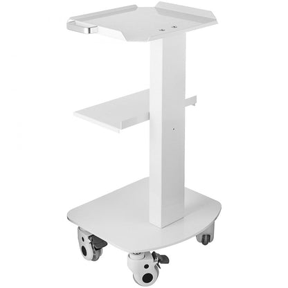 ODDTOOLS 3 Trays Utility Cart 3-Layer Trolley Heavy Duty Lab Dental Rolling Utility Cart with 4 PE Wheels 2 of which can be Locked for Fixing Heavy-Duty with 33Lb Load Capacity