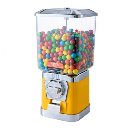 ODDTOOLS 17"H Gumball Machine Vending Coin Bank Vintage Candy Dispenser PC Yellow