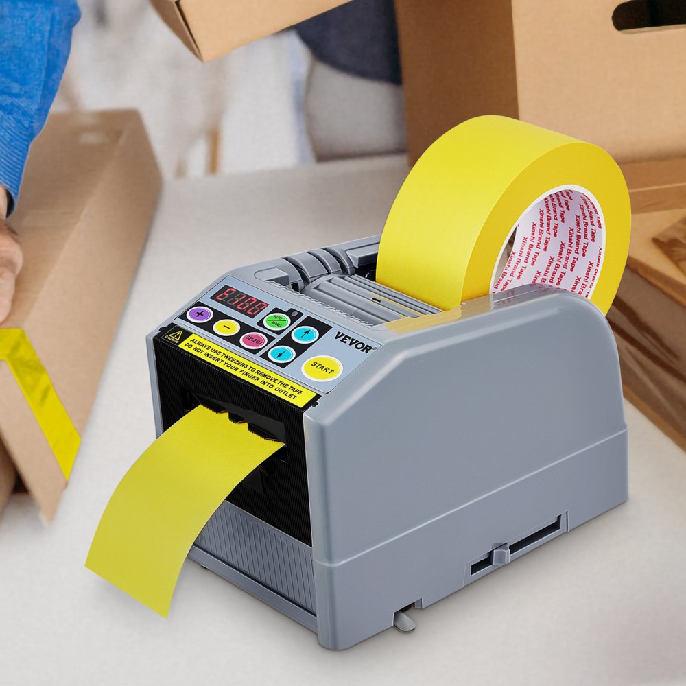 ODDTOOLS Automatic Tape Dispenser Adhesive Electric Tape Cutter Packaging Machine Tape Cutting Machine 6-60mm Tape Width