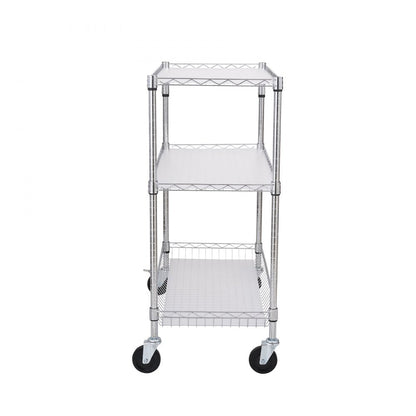 ODDTOOLS 3-Tier Utility Cart Rolling Cart on Wheels 35"x18"x35.5" 661 LBS 6 Hooks