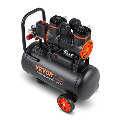 ODDTOOLS Air Compressor 4.8 Gallon 900W 2.2 CFM@ 90PSI 70 dB Ultra Quiet Oil Free