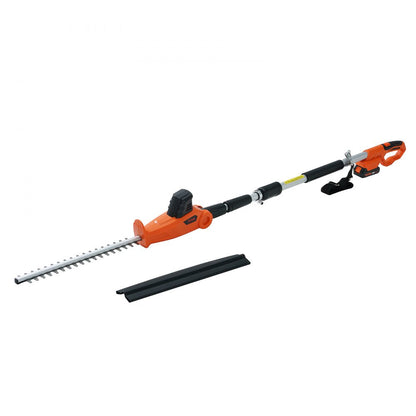 ODDTOOLS 20V Cordless Hedge Trimmer, 18 inch Double-edged Steel Blade, Pole Hedge Trimmer Kit 20V Battery, Fast Charger Included, 74"-94" Telescoping Design for High Branches