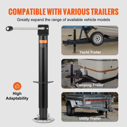 ODDTOOLS Trailer Jack, Trailer Tongue Jack A-frame Bolt on Weight Capacity 5000 lb, Trailer Jack Stand with Handle for Lifting RV Trailer, Horse Trailer, Utility Trailer, Yacht Trailer